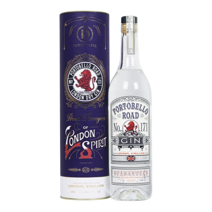 Portobello Road London Dry Gin Gift Tin 70cl