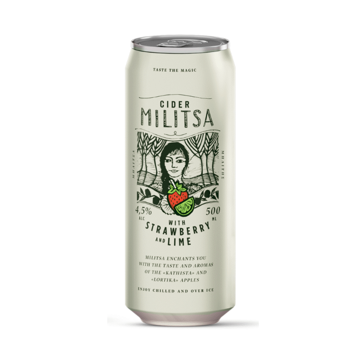 Militsa Strawberry & Lime Can 50cl